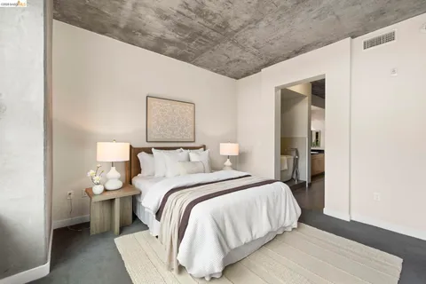 a bathroom with a bathtub and a toilet