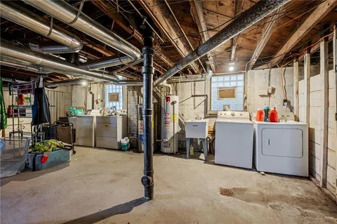 a view of storage and utility room