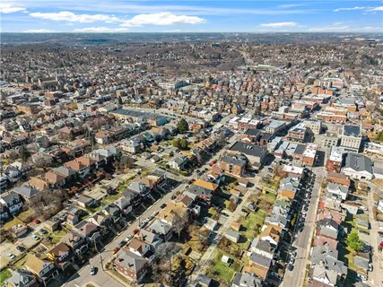 a view of a city from a balcony