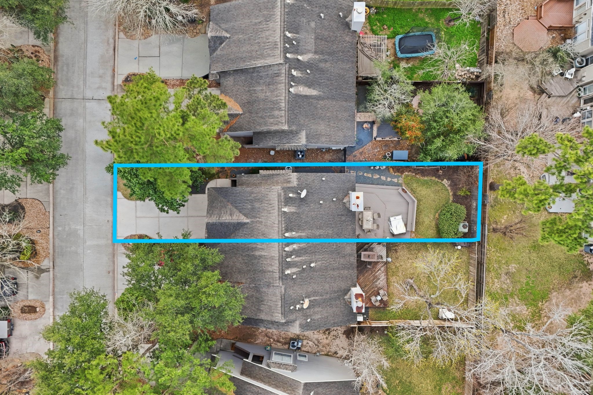 51 Wineberry Place Spring, TX 77382 - Photo 41 of 45 an aerial view of house with yard