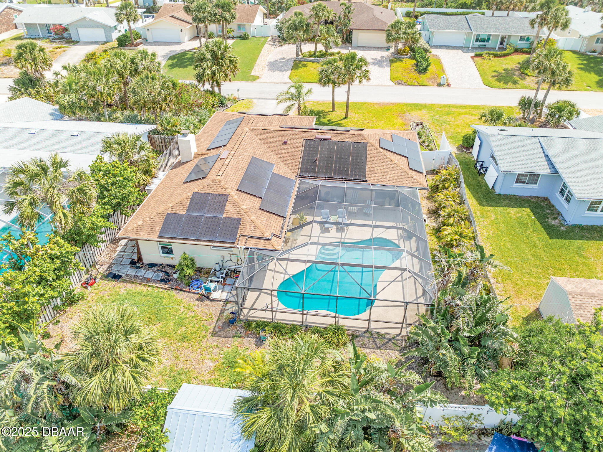 4350 Candlewood Lane Ponce Inlet, FL 32127 - Photo 38 of 60 an aerial view of a house with a swimming pool
