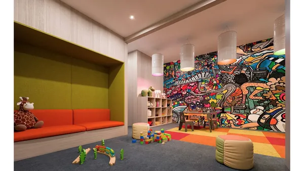 a room with lots of flowers and toys