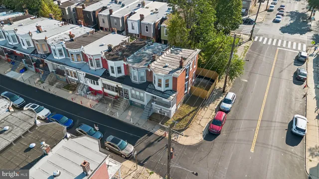 a view of a door with a sign on the wall