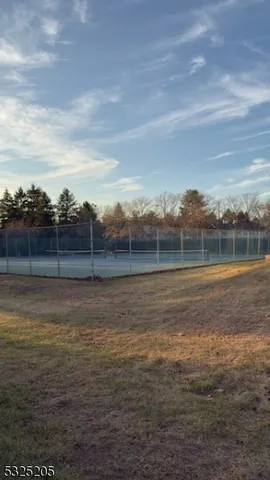 a view of a lake with a big yard