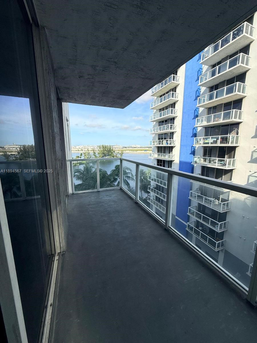 a view of balcony with outdoor space