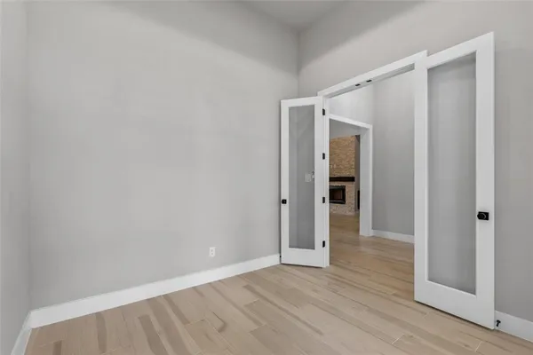 a view of an empty room