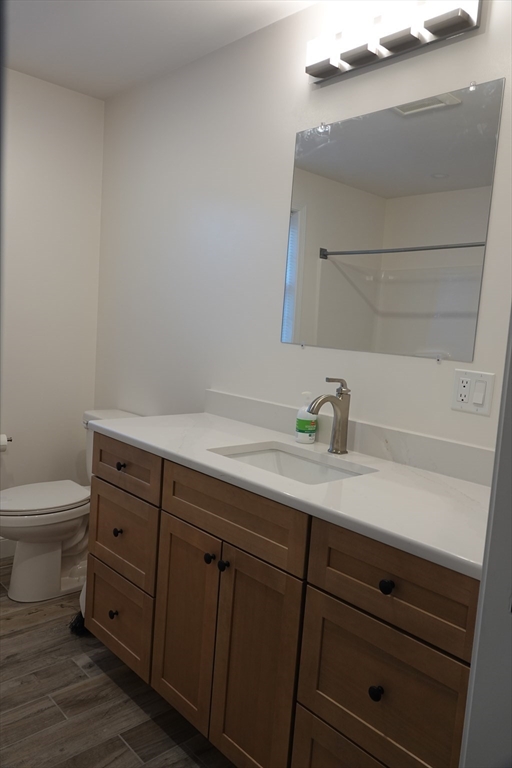 6 Pondover Road, Unit ADU Billerica, MA 01821 - Photo 10 of 20 a bathroom with a sink a toilet and a mirror