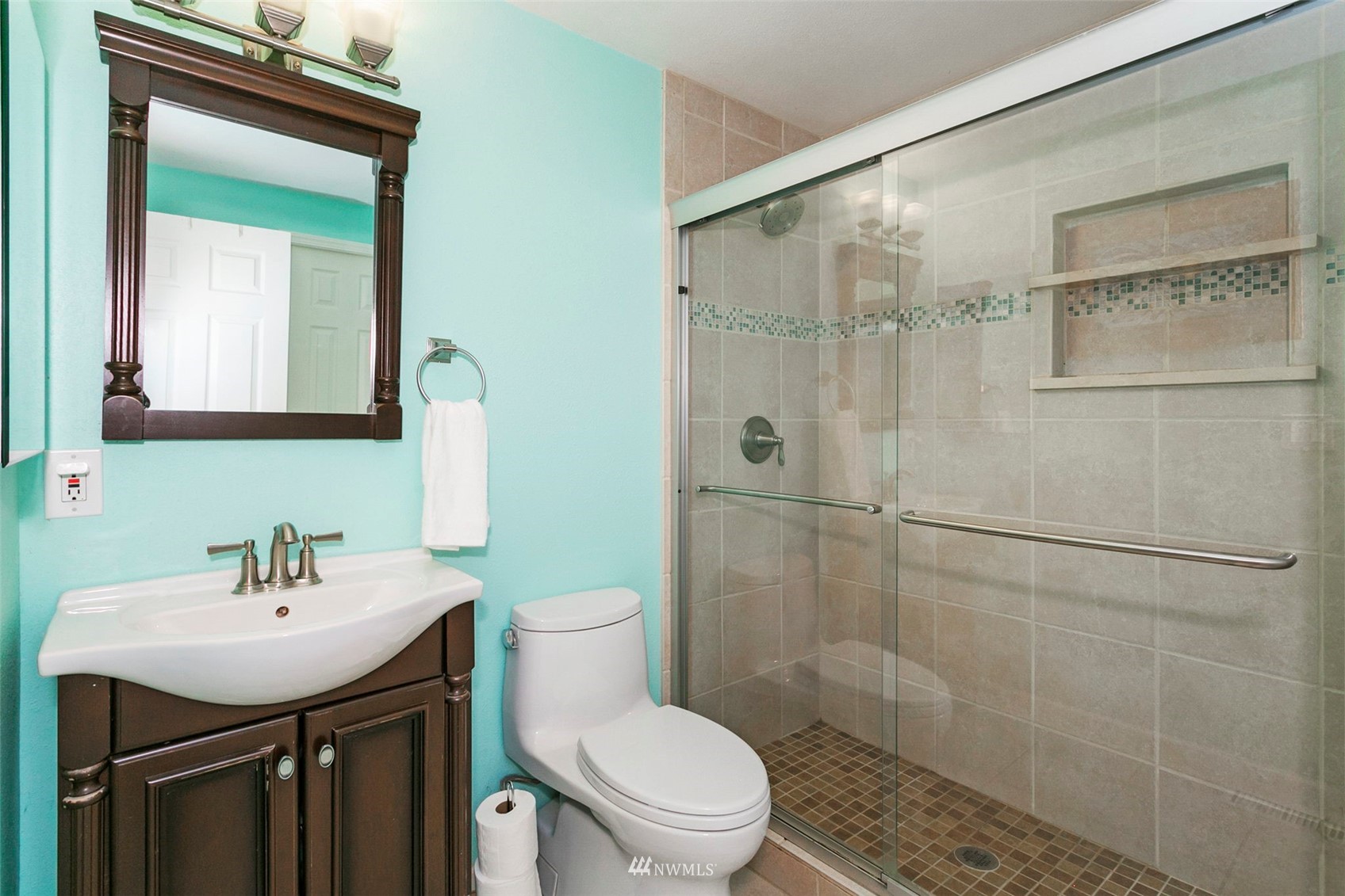 610 219th Place Southwest Bothell, WA 98021 - Photo 13 of 25 a bathroom with a sink a toilet and shower