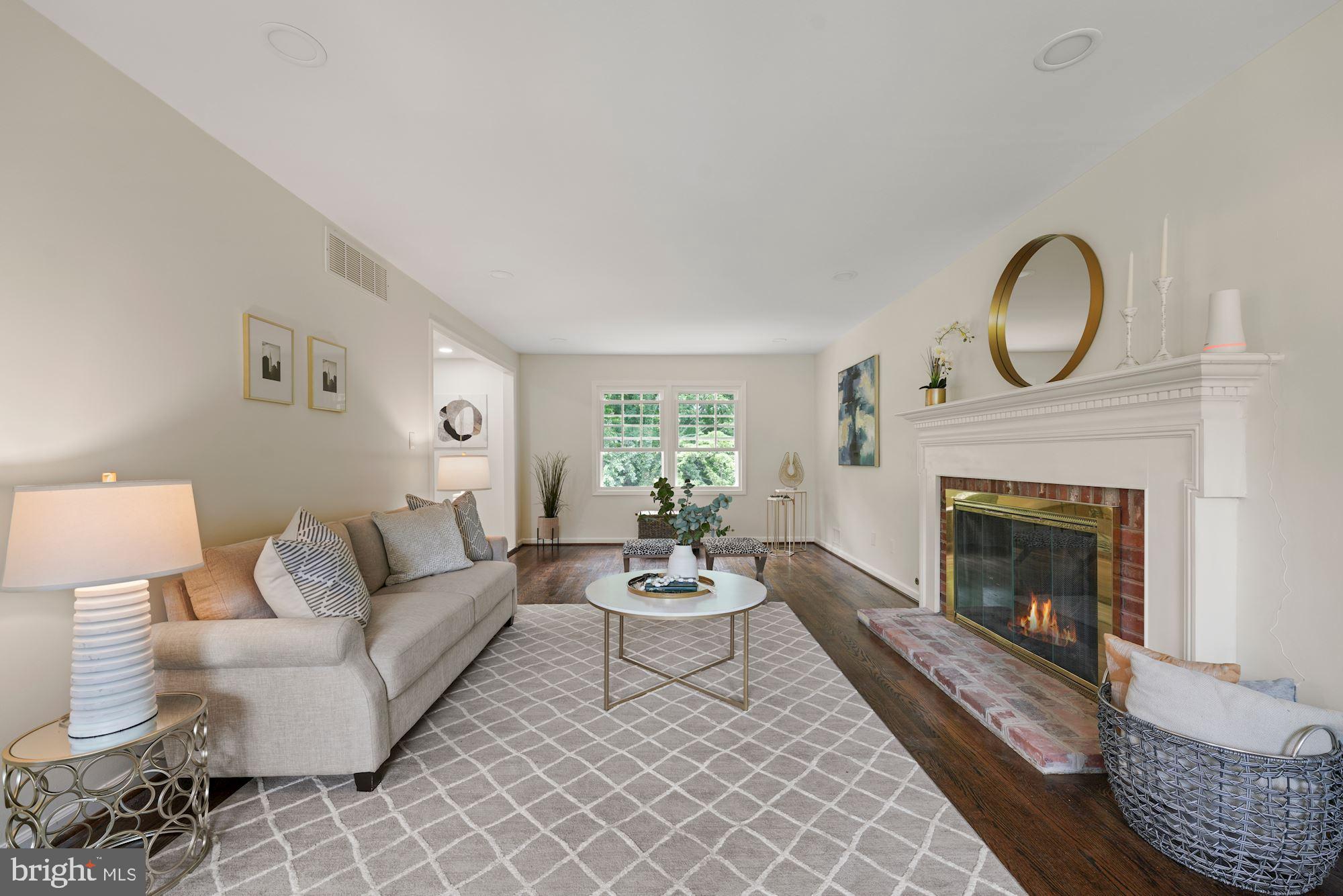 5947 Telegraph Road Alexandria, VA 22310 - Photo 9 of 57 Formal Living Room w/ Gas Fireplace