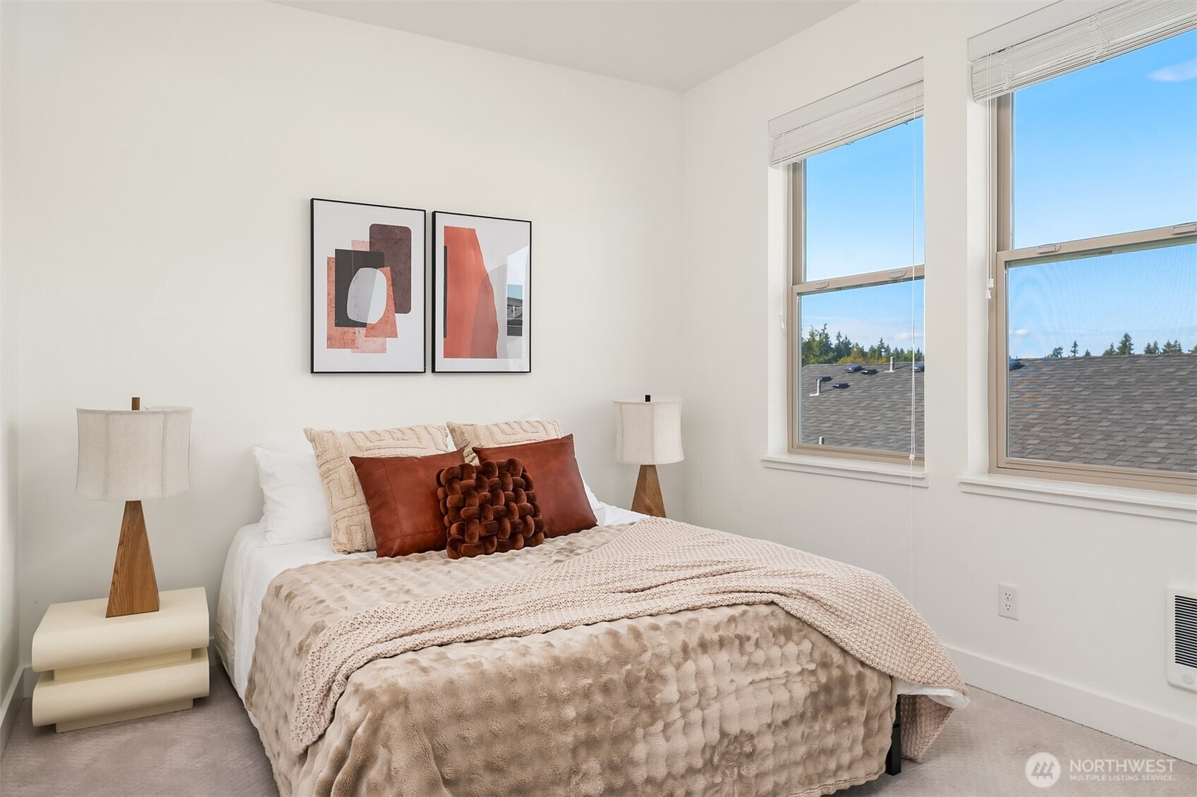 13368 Southeast 68th Place Newcastle, WA 98059 - Photo 23 of 28 a bedroom with a large bed and a window