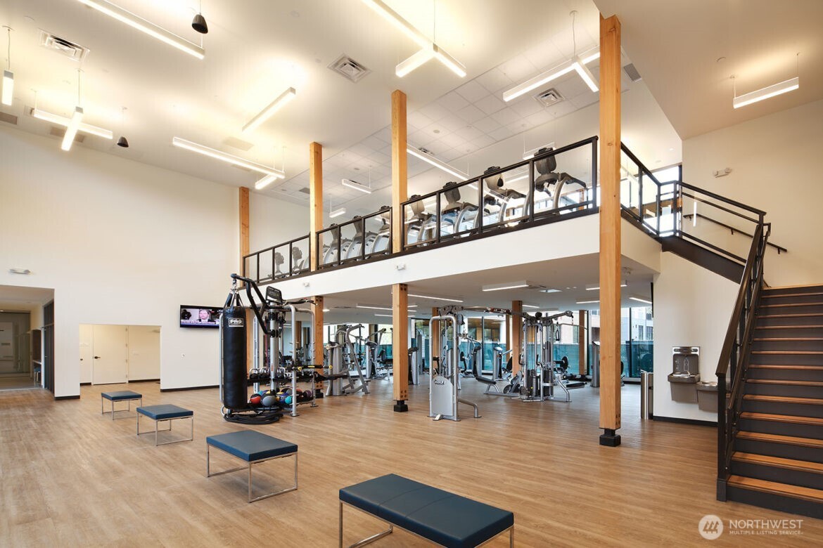 13368 Southeast 68th Place Newcastle, WA 98059 - Photo 28 of 28 a gym room with lots of gym equipment