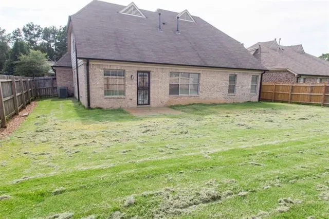 a backyard of a house