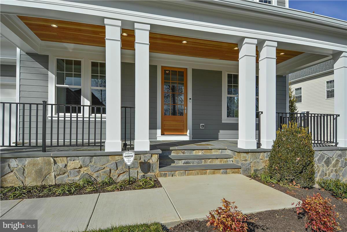 6850 Strata Street McLean, VA 22101 - Photo 22 of 30 Large front porch w/ beadboard ceiling
