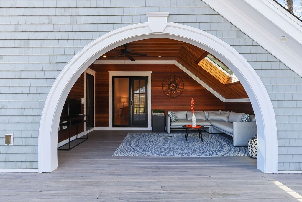5 Sharpe Road Newton, MA 02459 - Photo 32 of 41 a view of sitting area with furniture and wooden floor