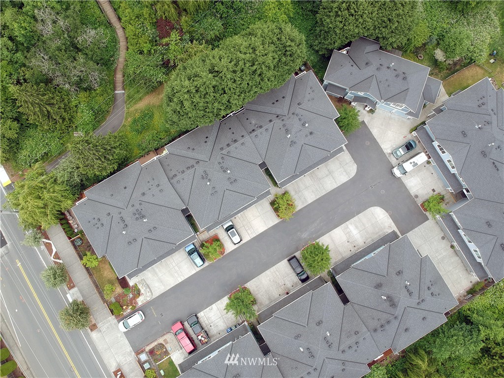 907 225th Place Southeast Bothell, WA 98021 - Photo 19 of 20 an aerial view of a house with a garden and trees