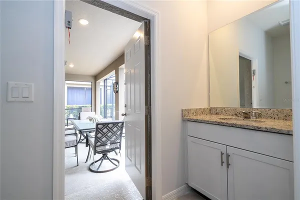 a view of storage and utility room with washer and dryer