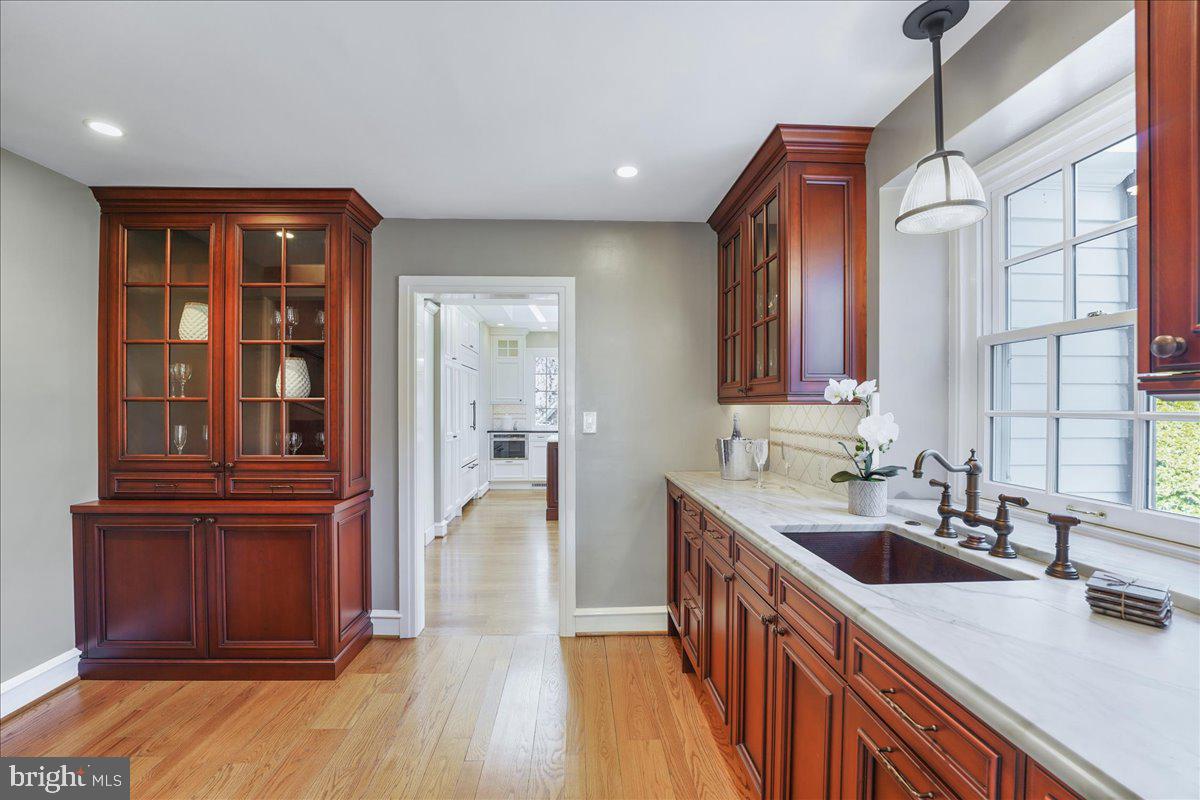101 East Brookhaven Road Wallingford, PA 19086 - Photo 23 of 67 Butler's Pantry with Stairs to 2nd Floor