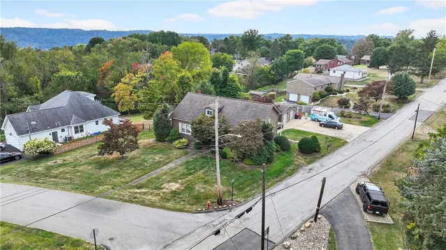a view of city and mountain