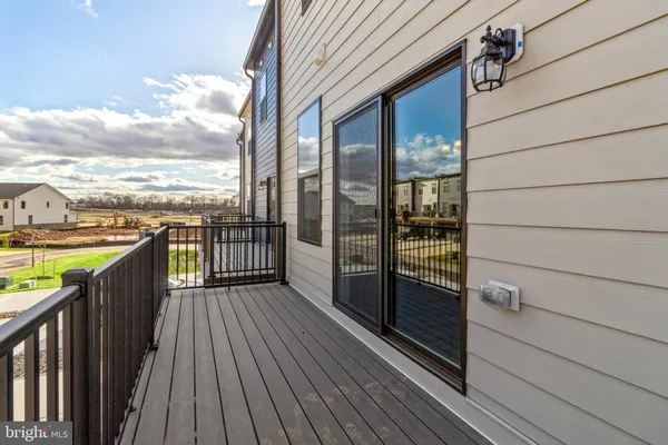 a view of balcony with city view