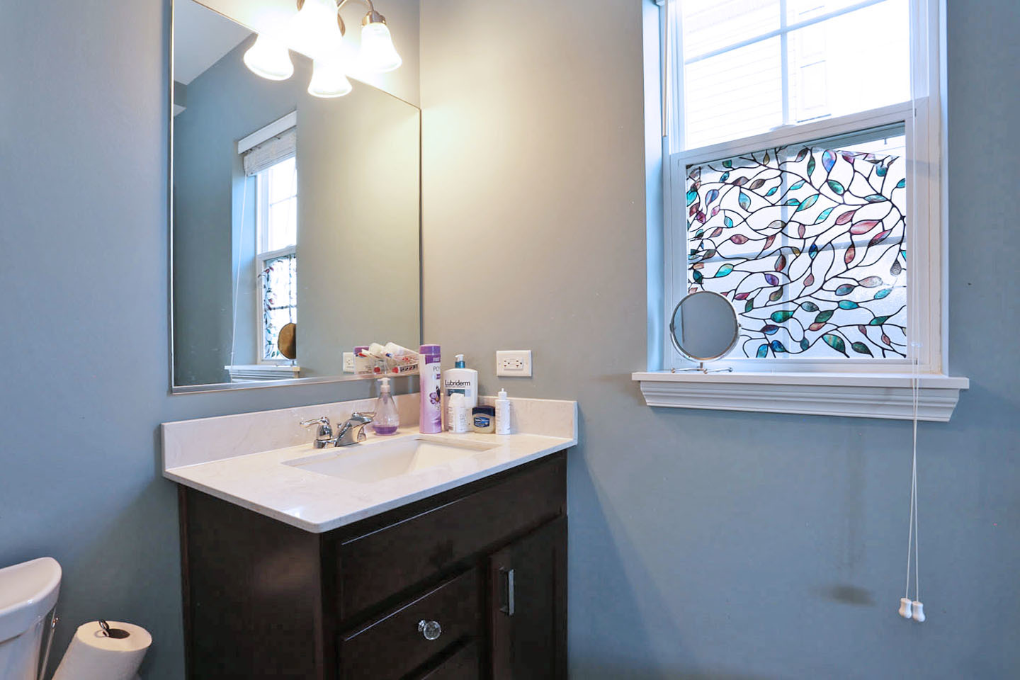 3441 Harold Circle Hoffman Estates, IL 60192 - Photo 19 of 34 a bathroom with a sink and a mirror