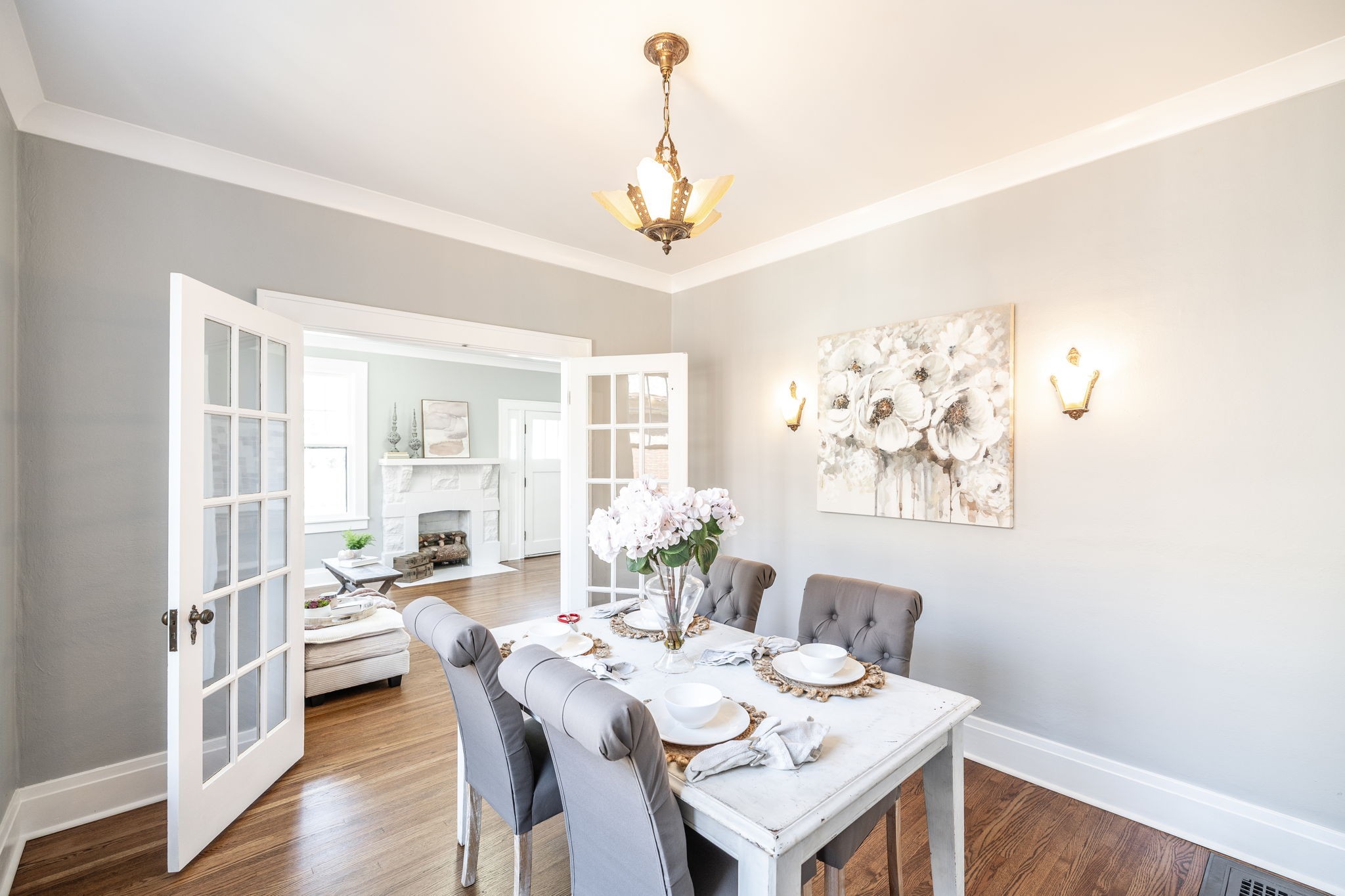 311 North Walnut Street Springfield, TN 37172 - Photo 15 of 79 a view of a dining room with furniture window and wooden floor