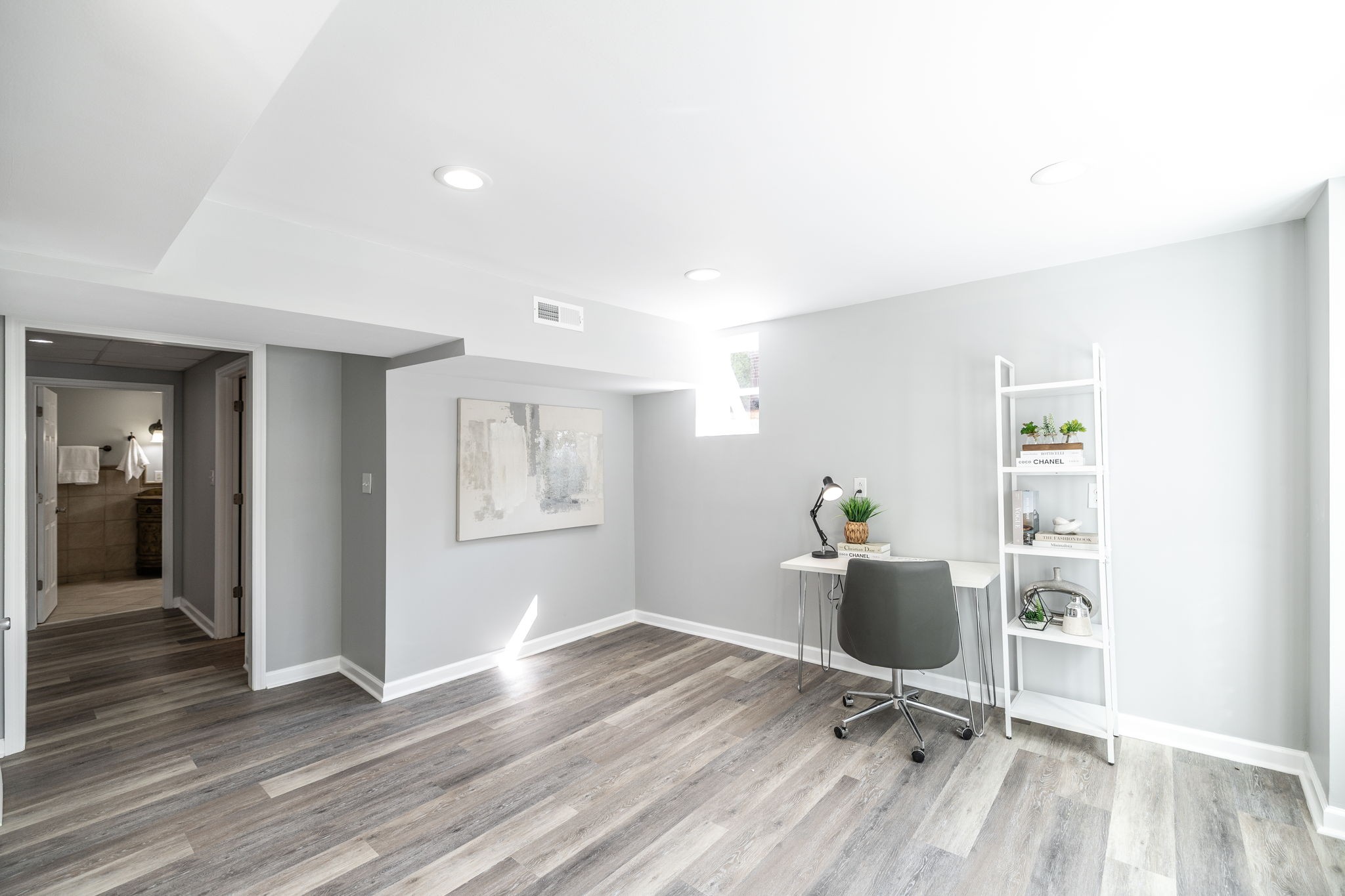 311 North Walnut Street Springfield, TN 37172 - Photo 58 of 79 a workspace with wooden floor and furniture