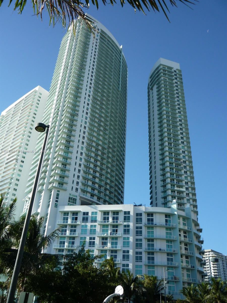 a view of a tall building