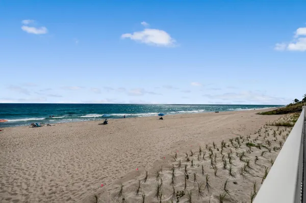 a view of an ocean and beach