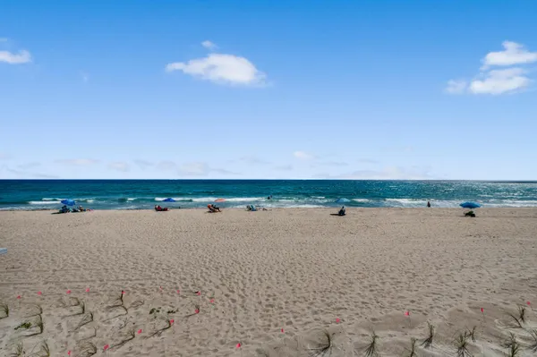 a view of an ocean beach