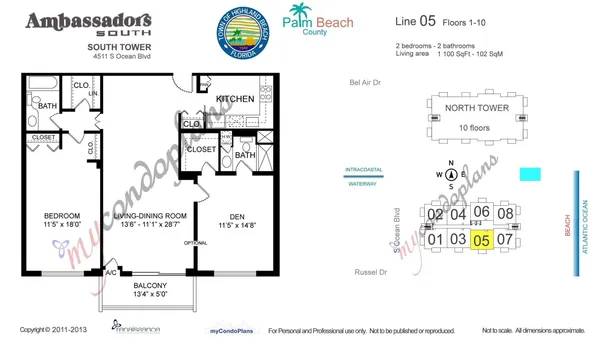 $669,000 | 4511 South Ocean Boulevard, Unit 205, Highland Beach, FL 33487
