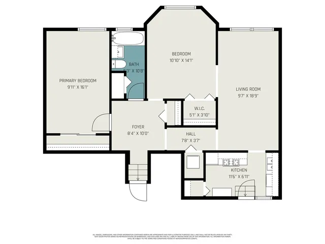 a picture of a bathroom with a picture of a wall