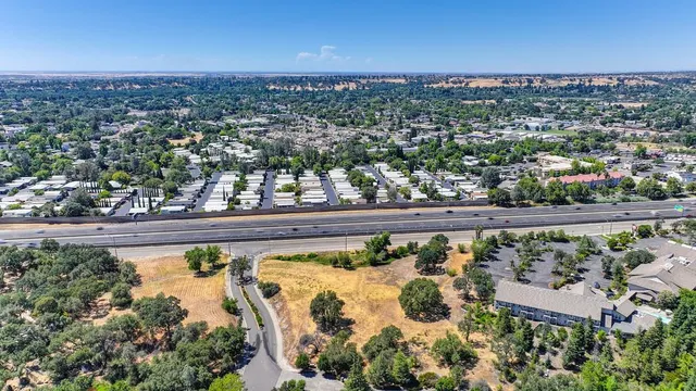 an aerial view of a city