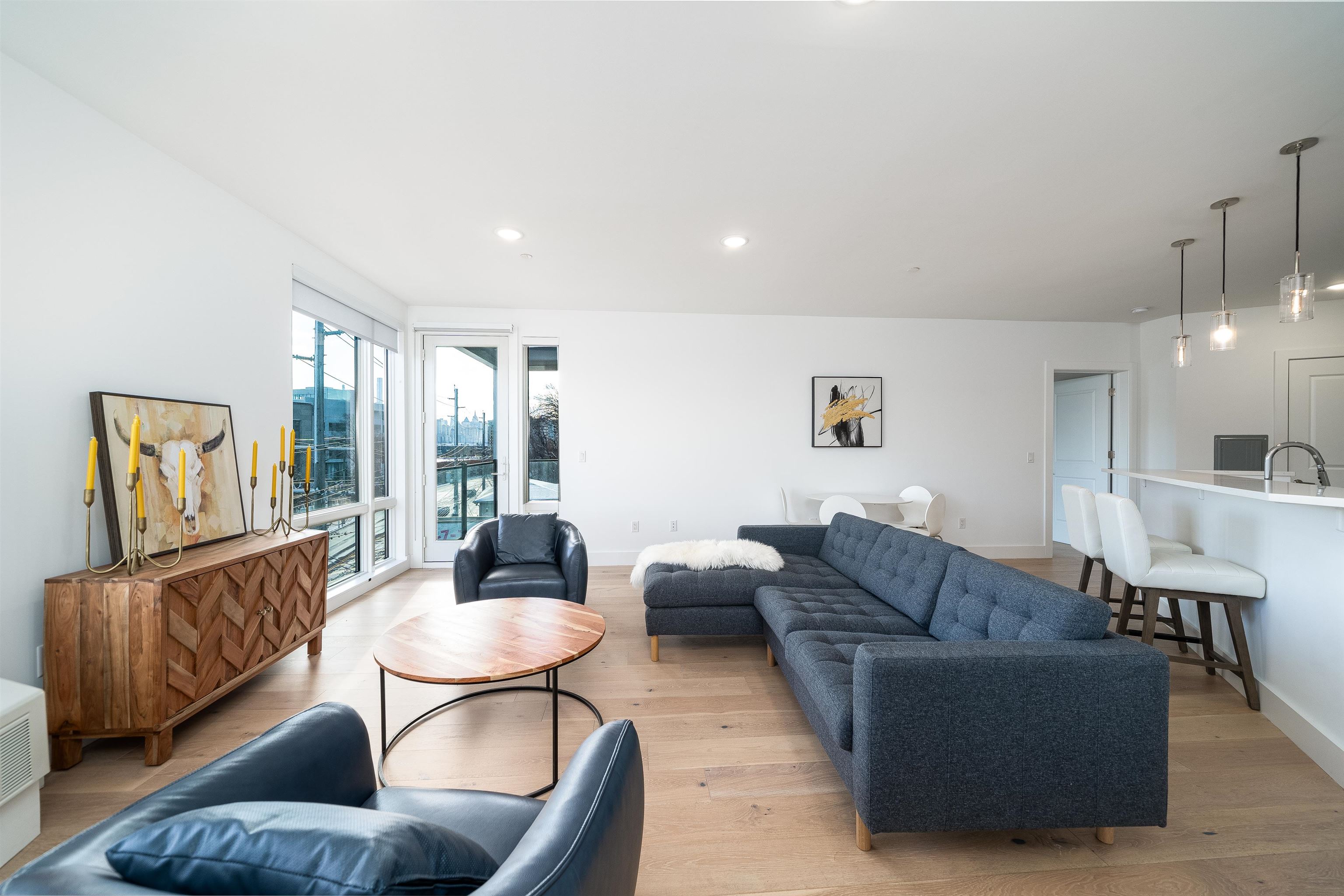 8621 River Road, Unit 4A North Bergen, NJ 07047 - Photo 4 of 42 a living room with furniture and a large window