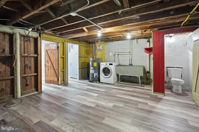 a view of a storage room