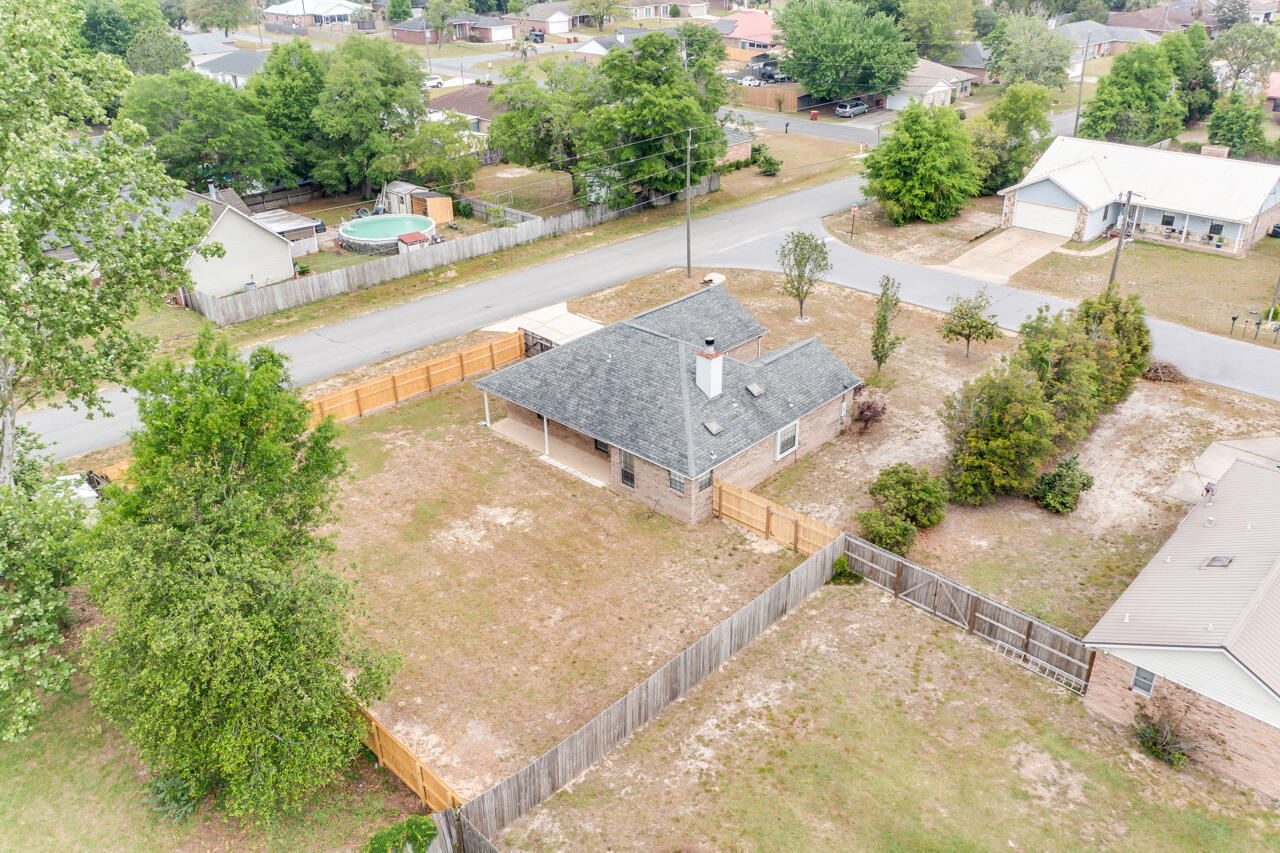 519 Krest Drive Crestview, FL 32536 - Photo 36 of 37 an aerial view of a house with swimming pool and