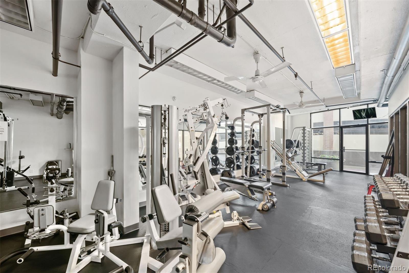 1777 Larimer Street, Unit 710 Denver, CO 80202 - Photo 42 of 47 a view of a room with gym equipment
