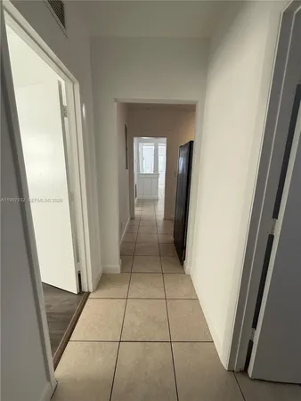 a view of a hallway in a gallery