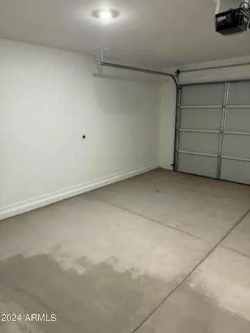 a view of a garage