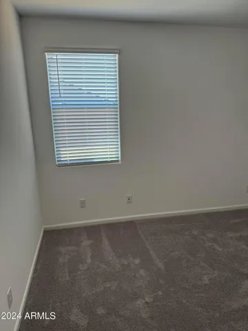 a view of small space with racks on the wall