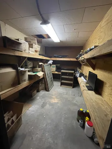 a view of storage and utility room