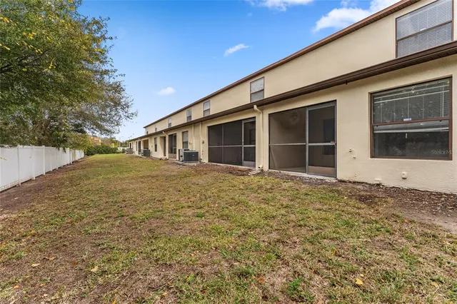 a house with white door