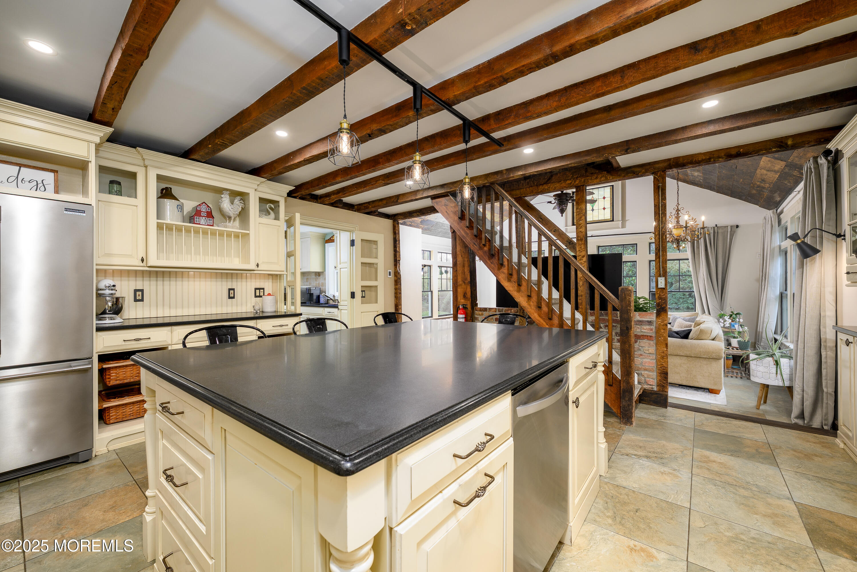 60 Conover Road Colts Neck, NJ 07722 - Photo 16 of 56 a kitchen with stainless steel appliances granite countertop a sink a refrigerator and a stove