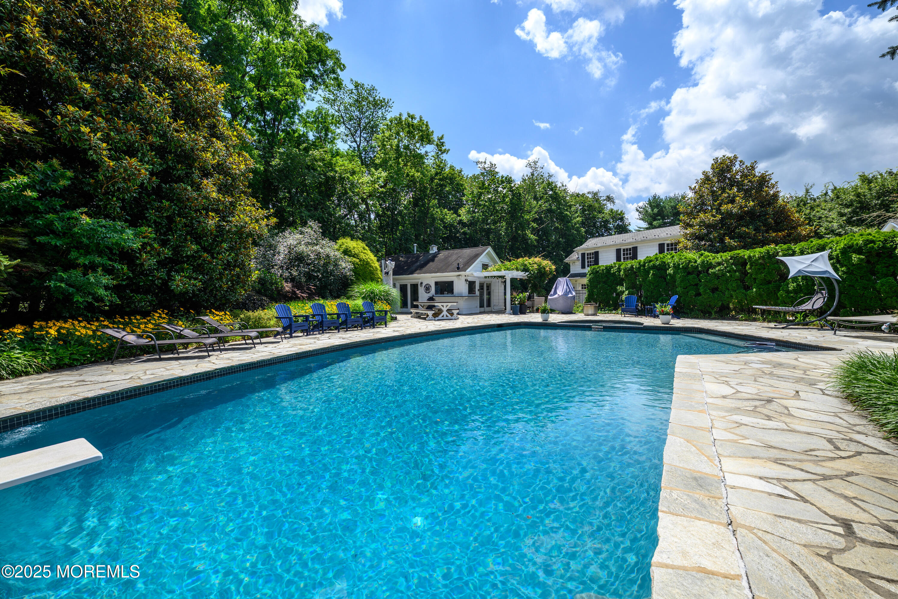 60 Conover Road Colts Neck, NJ 07722 - Photo 33 of 56 a view of a lake with houses