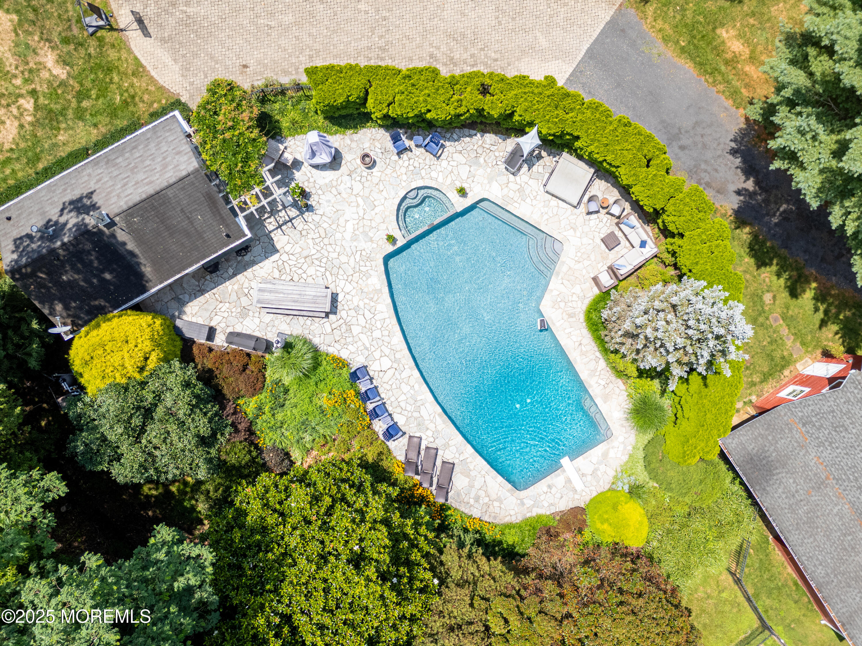 60 Conover Road Colts Neck, NJ 07722 - Photo 50 of 56 an aerial view of a swimming pool
