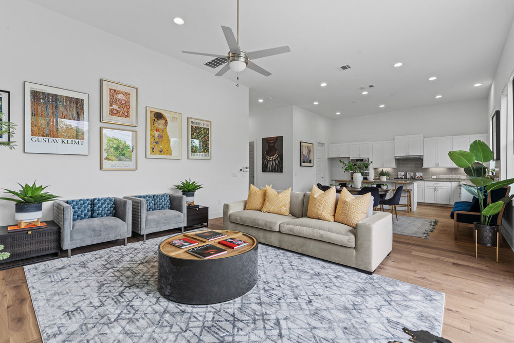 5324 Agatha Circle Austin, TX 78724 - Photo 10 of 34 a living room with furniture and a rug