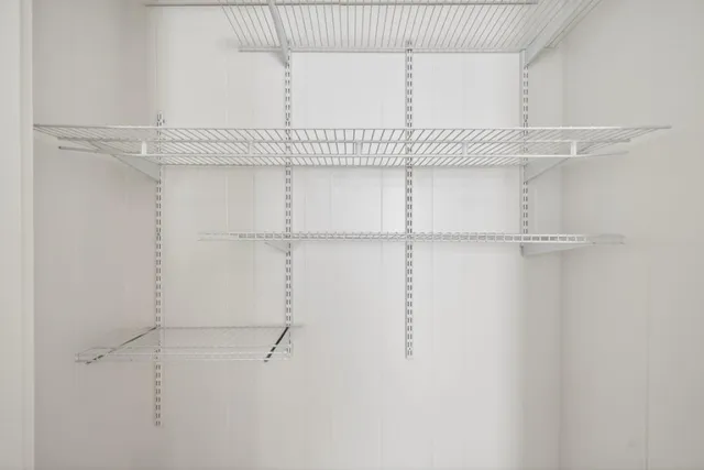 a close view of closet