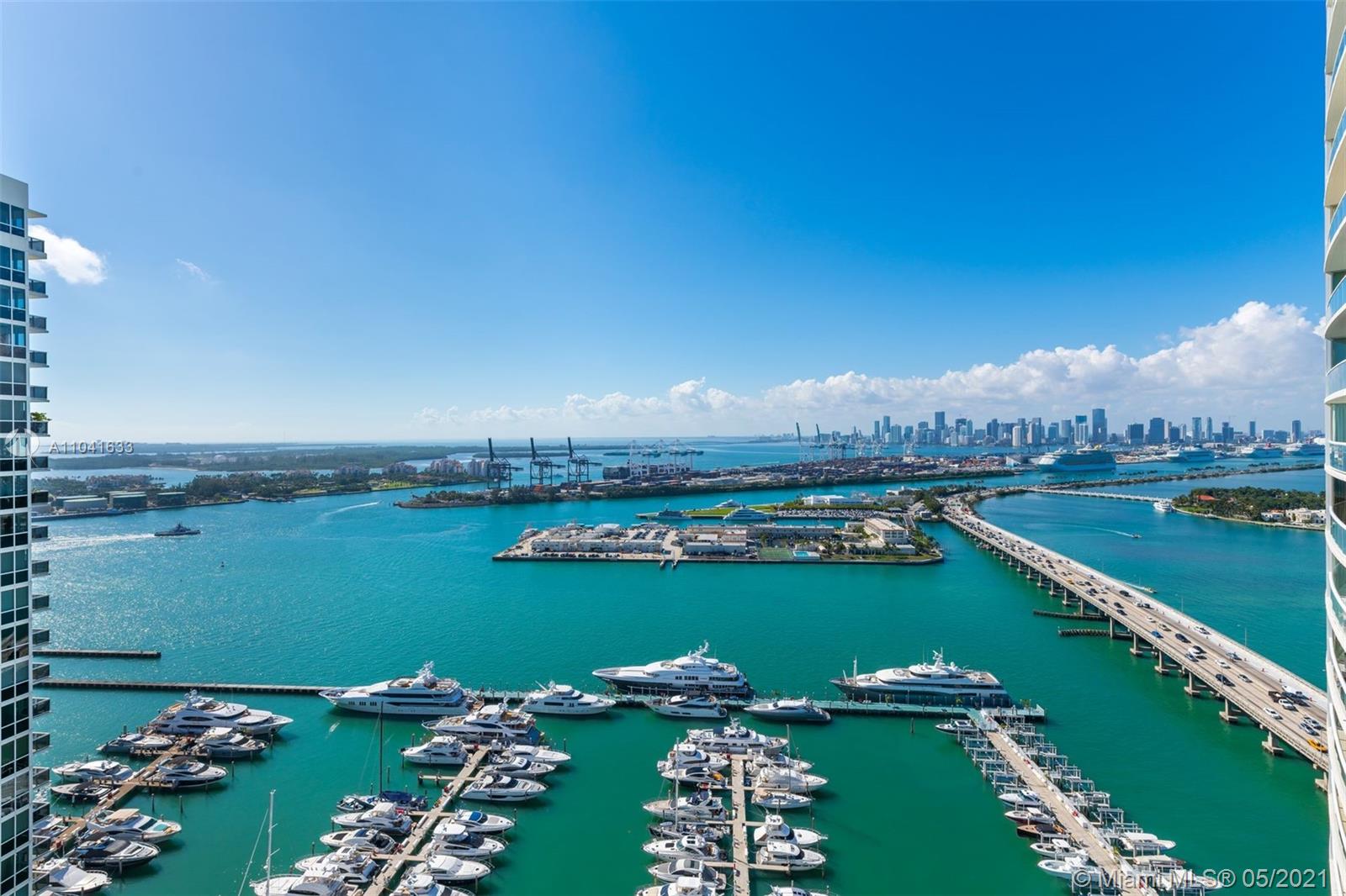 450 Alton Road, Unit 3207 Miami Beach, FL 33139 - Photo 24 of 31 a view of a city with lake
