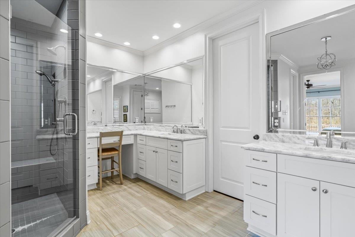 9074 Baynard Loop North Germantown, TN 38139 - Photo 15 of 36 a bathroom with a double vanity sink mirror and double