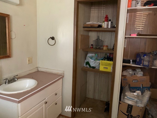9922 180th Way Southwest Rochester, WA 98579 - Photo 11 of 15 a bathroom with a sink and a mirror
