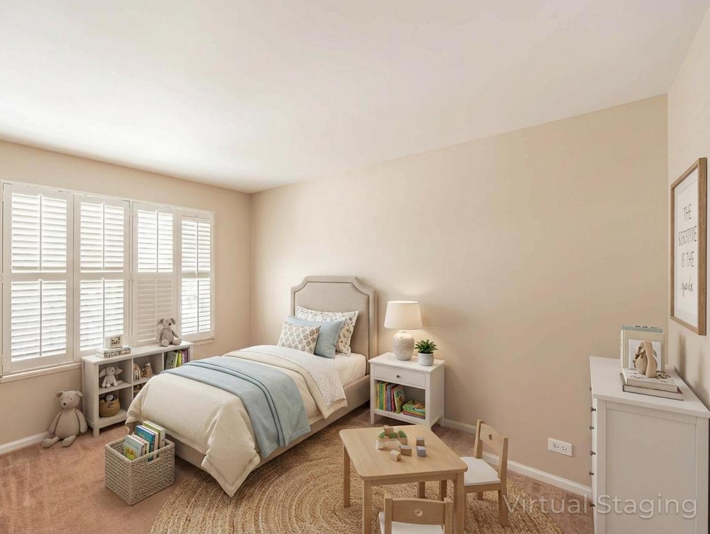 498 Capital Lane Gurnee, IL 60031 - Photo 11 of 15 a bedroom with a bed and a table chair in it